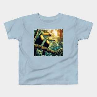 Gorgeous Tropical Toucan Birds Kids T-Shirt